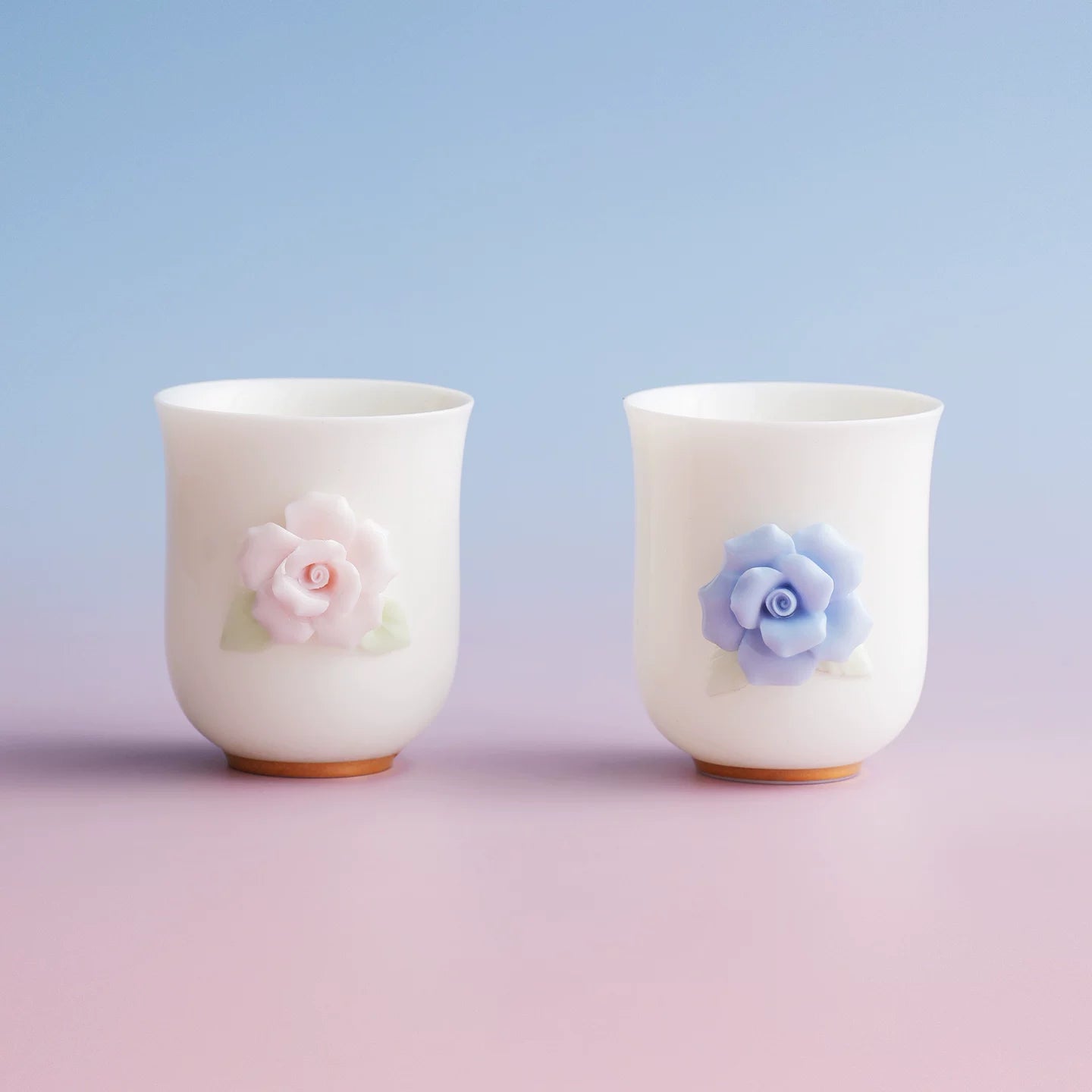 Lanyu Non-Heritage Porcelain Peanut Daily Gift Rose Aromatherapy Gift Box Hand-Pinching Porcelain Flower Tea Cup for Girlfriend Girlfriend