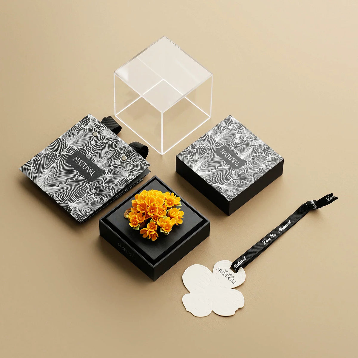 Creative Oriental Non-Heritage Porcelain Flower Gift Box Birthday Gift