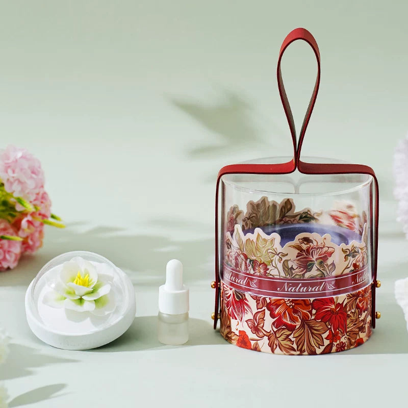 Lanyu [Huayang Mini] Dehua Non-Heritage Ceramic Flower Aromatherapy Bucket Boxed Birthday Gift for Girlfriend