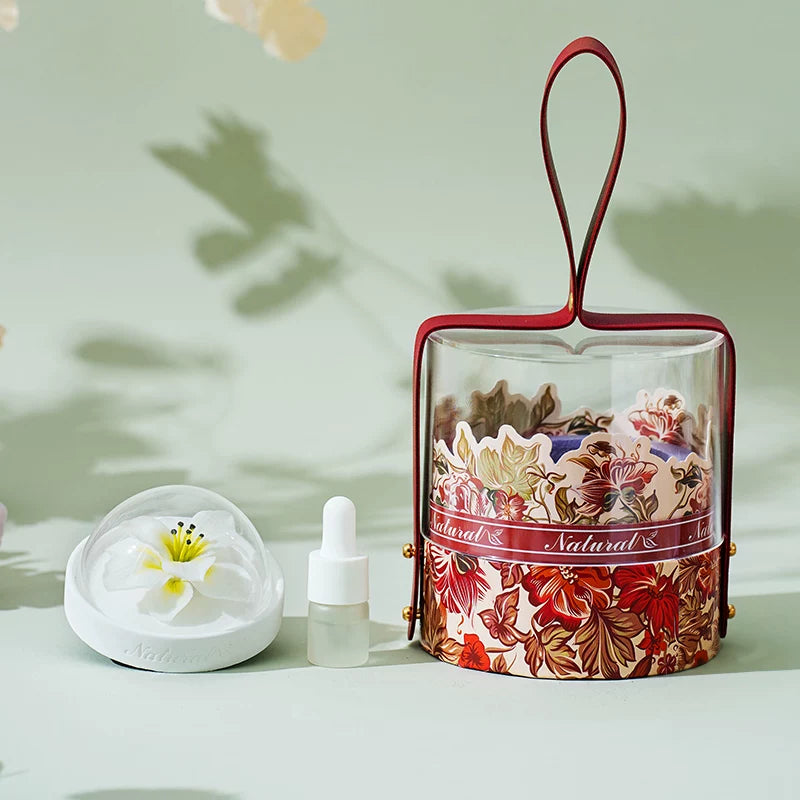 Lanyu [Huayang Mini] Dehua Non-Heritage Ceramic Flower Aromatherapy Bucket Boxed Birthday Gift for Girlfriend