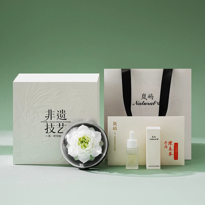 [Birthday Gift] Handmade Dehua Porcelain Flower Aroma Diffuser Gift Box