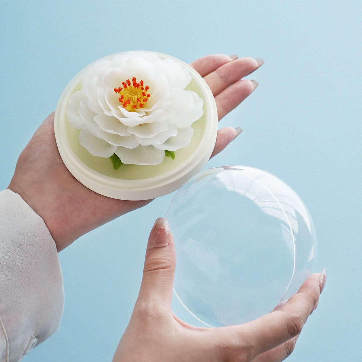 Hand‑Pinched Camellia Ceramic Flower Aromatherapy, Intangible Cultural Heritage Decor Gift