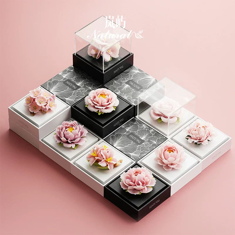 High-Grade Porcelain Flower Aromatherapy Gift Box for Ladies Birthday Gift