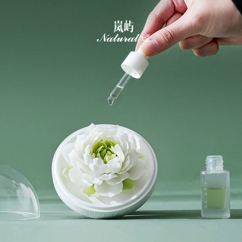 Hand‑Crafted Blue Lotus Porcelain Flower Aromatherapy, Intangible Cultural Heritage Gift