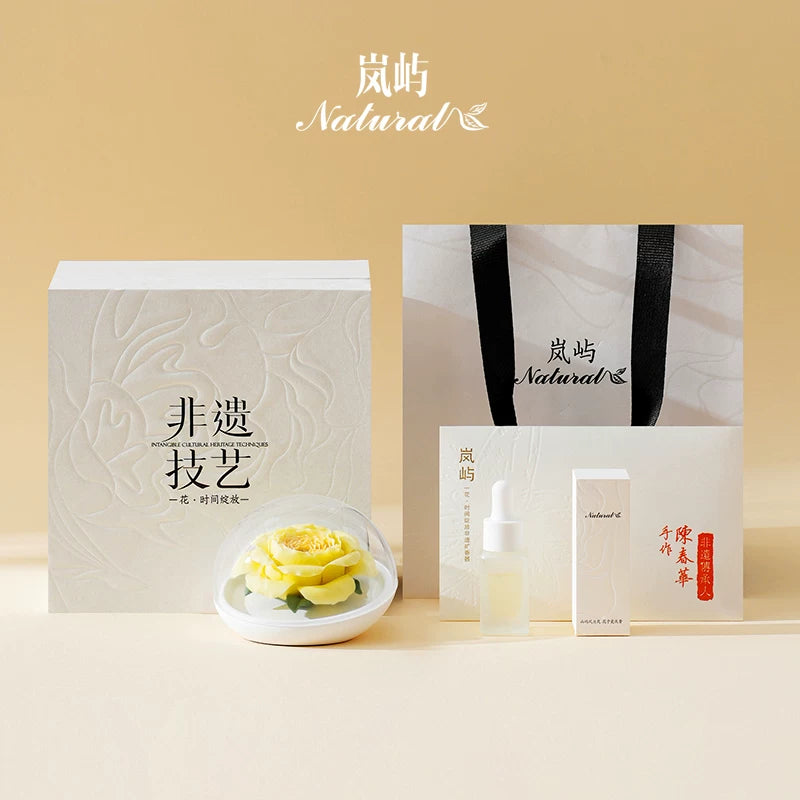 Hand‑Crafted Austin Rose Porcelain Flower Aromatherapy, Intangible Cultural Heritage Decor Gift