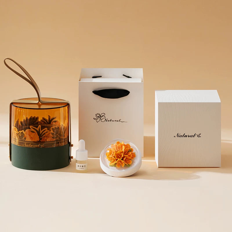 Hand-Pinched Porcelain Flower Diffuser