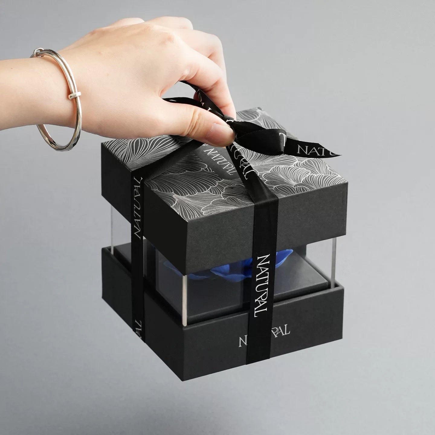 Lanyu Natural New Plaid Porcelain Floral Aromatherapy Gift Box [Qixi Gift] Gift for Girlfriends and Friends