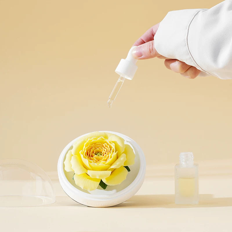 Hand‑Crafted Austin Rose Porcelain Flower Aromatherapy, Intangible Cultural Heritage Decor Gift