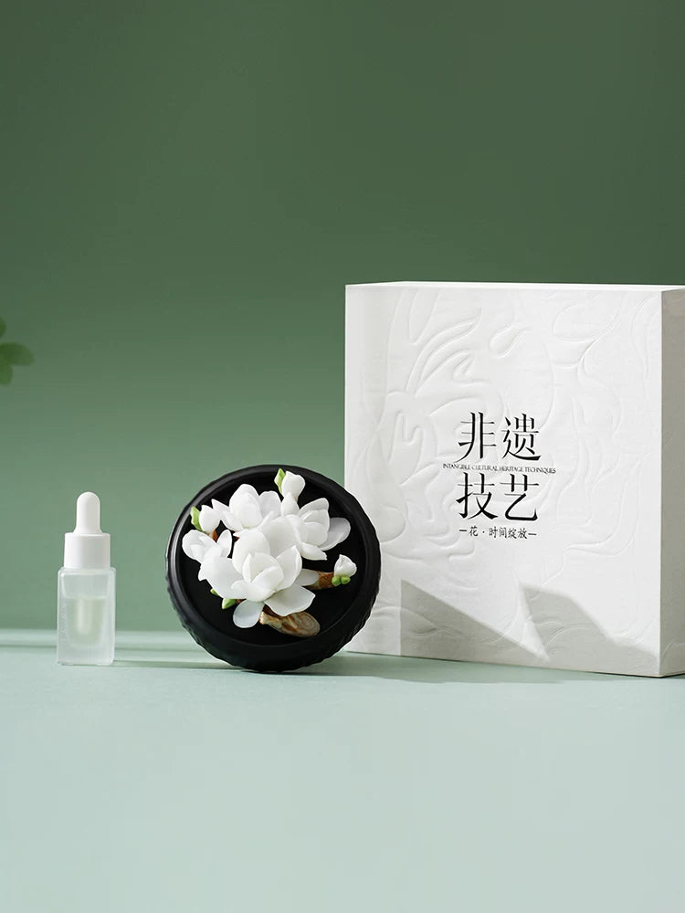 [Birthday Gift] Handmade Dehua Porcelain Flower Aroma Diffuser Gift Box