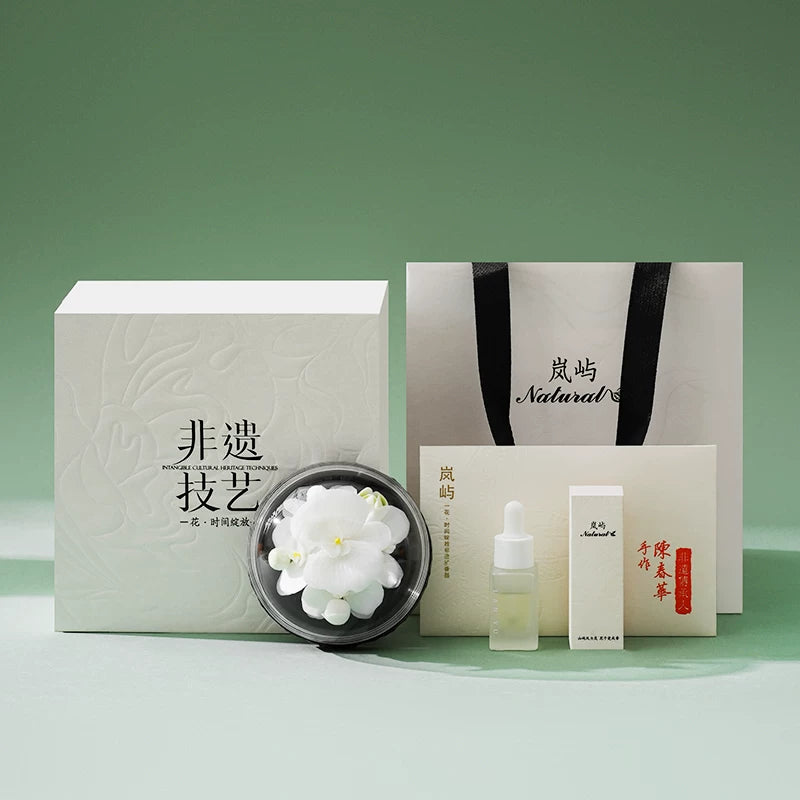 [Birthday Gift] Handmade Dehua Porcelain Flower Aroma Diffuser Gift Box