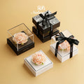 Hand‑Pinched Square Peony Flameless Aromatherapy Gift Box