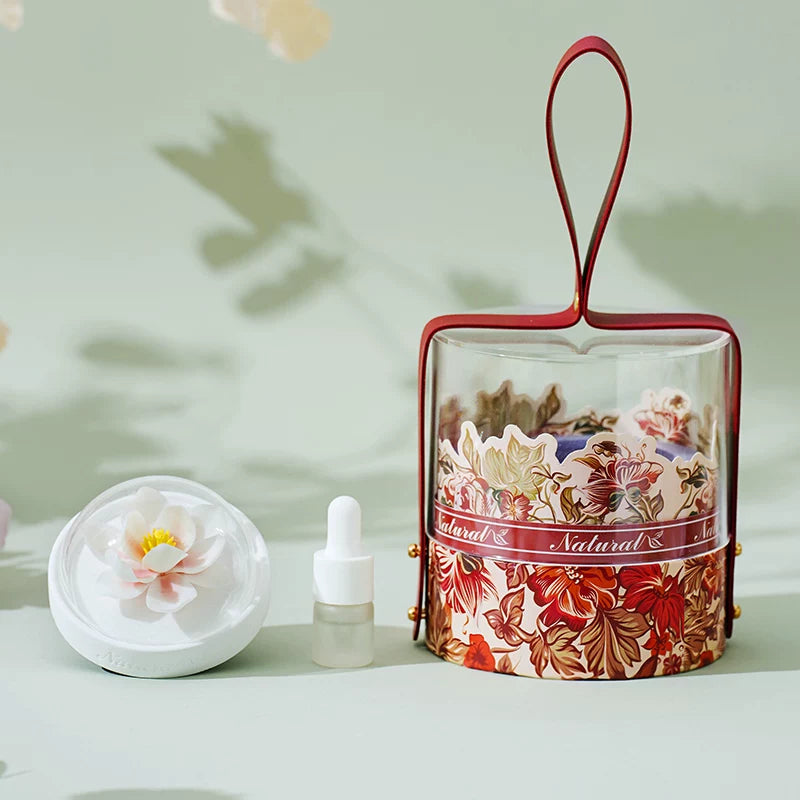 Lanyu [Huayang Mini] Dehua Non-Heritage Ceramic Flower Aromatherapy Bucket Boxed Birthday Gift for Girlfriend