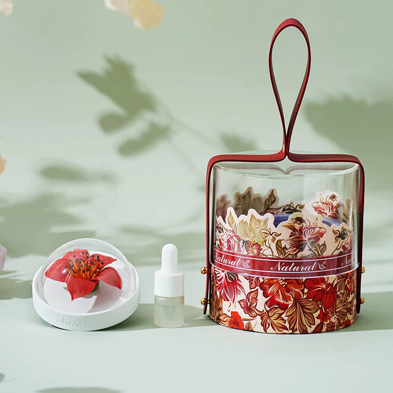 Lanyu [Huayang Mini] Dehua Non-Heritage Ceramic Flower Aromatherapy Bucket Boxed Birthday Gift for Girlfriend