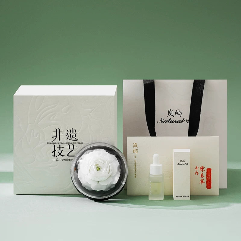 [Birthday Gift] Handmade Dehua Porcelain Flower Aroma Diffuser Gift Box