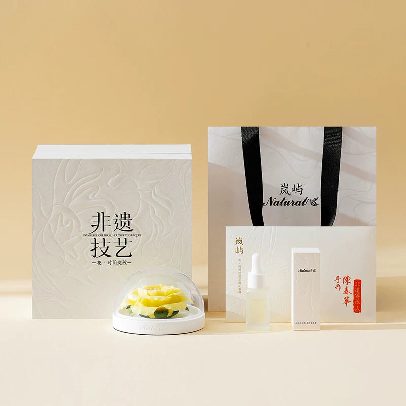 Hand‑Crafted Austin Rose Porcelain Flower Aromatherapy, Intangible Cultural Heritage Decor Gift