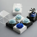 Lanyu Natural New Plaid Porcelain Floral Aromatherapy Gift Box [Qixi Gift] Gift for Girlfriends and Friends