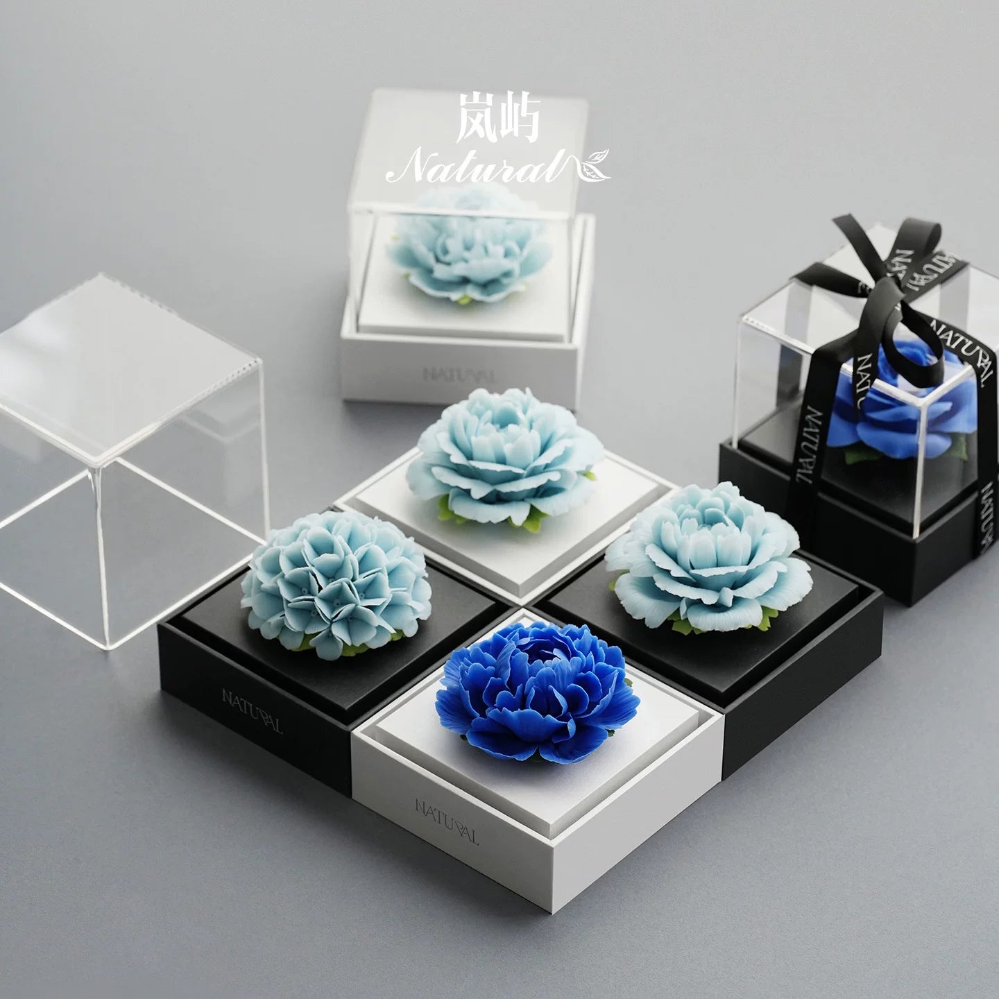 Lanyu Natural New Plaid Porcelain Floral Aromatherapy Gift Box [Qixi Gift] Gift for Girlfriends and Friends