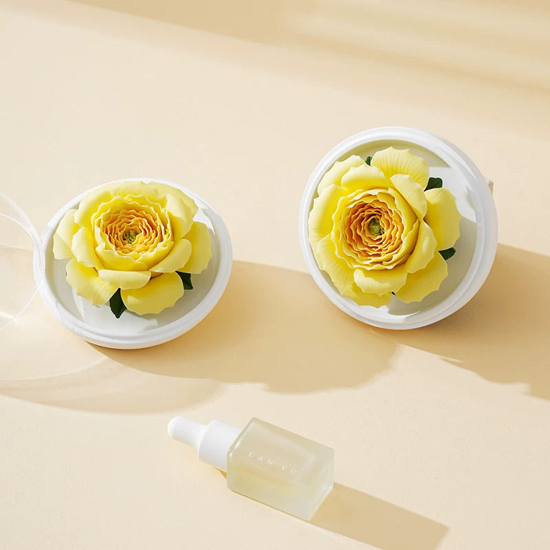 Hand‑Crafted Austin Rose Porcelain Flower Aromatherapy, Intangible Cultural Heritage Decor Gift