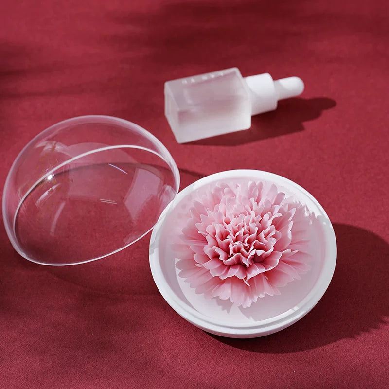 [Mother's Day Gift] Lanyu Carnation Ceramic Flower Aromatherapy Gift Box Non-Heritage Gift for Mother Commemorative Gift