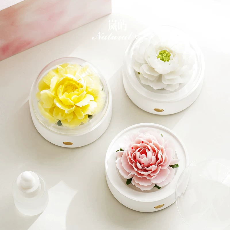 Lanyu Colorful Creative Night Light Gift Box the Most Beautiful Peony Flower Aromatherapy Gift for Girlfriends and Friends