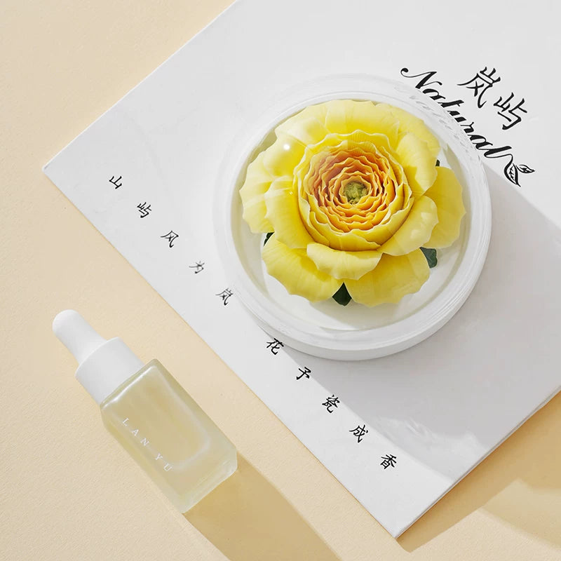 Hand‑Crafted Austin Rose Porcelain Flower Aromatherapy, Intangible Cultural Heritage Decor Gift