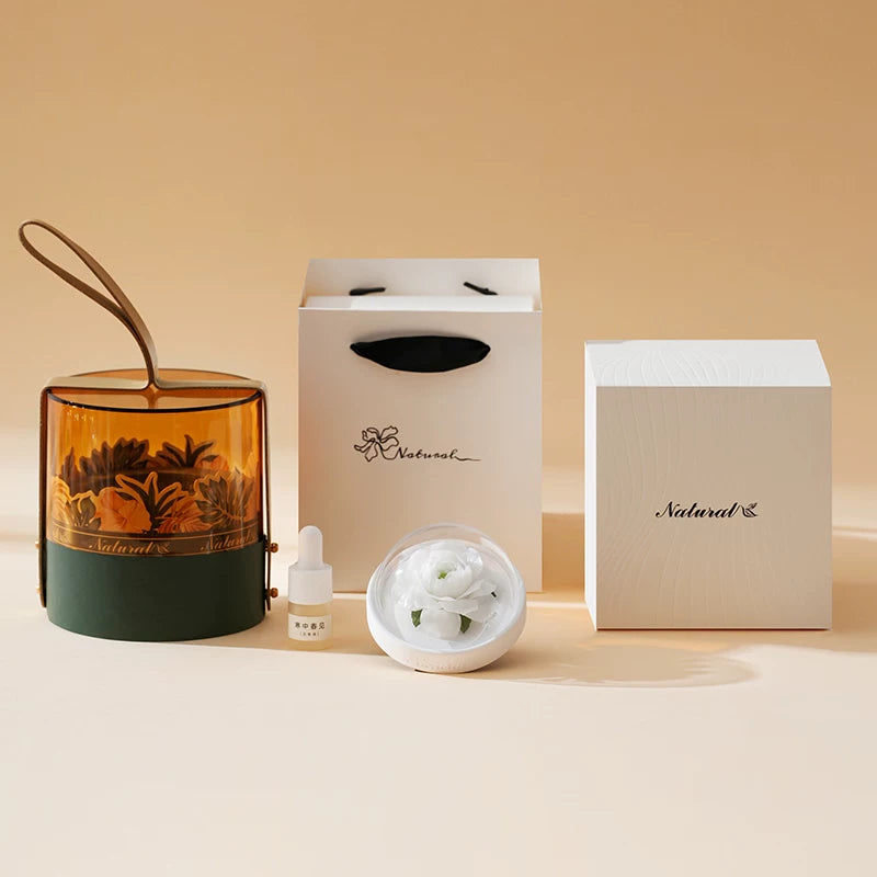 Hand-Pinched Porcelain Flower Diffuser