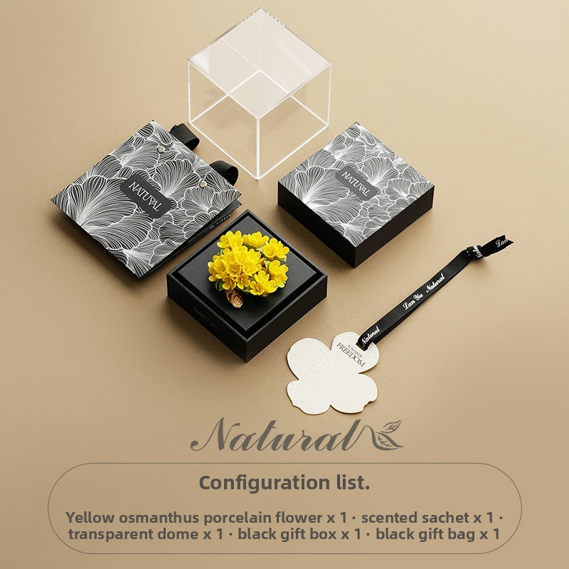 Creative Oriental Non-Heritage Porcelain Flower Gift Box Birthday Gift