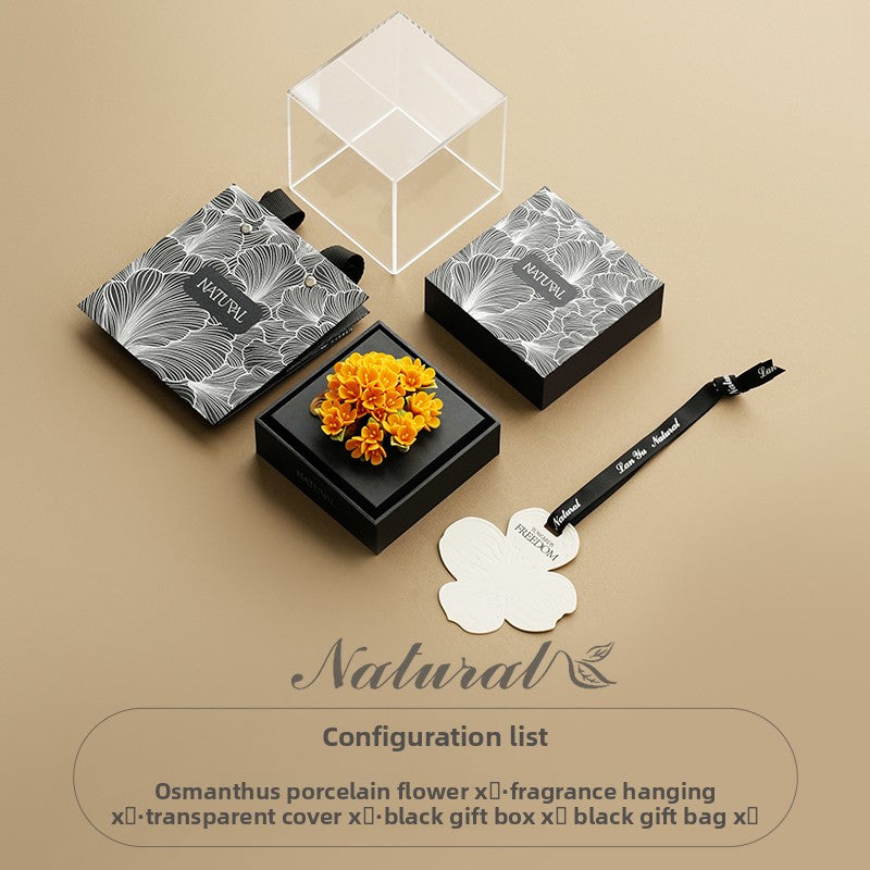 Creative Oriental Non-Heritage Porcelain Flower Gift Box Birthday Gift