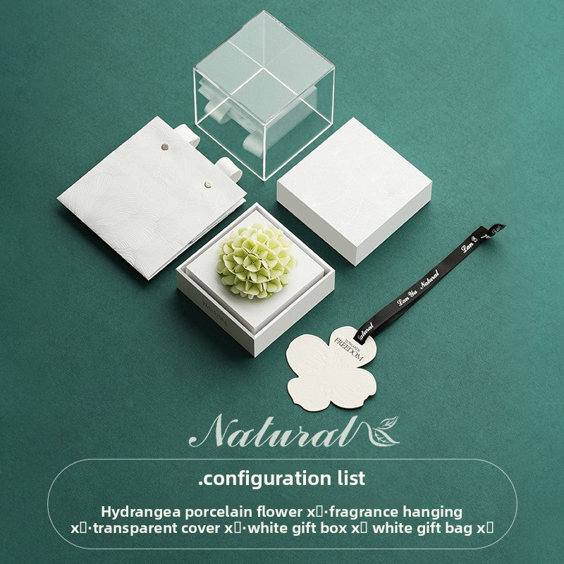 Porcelain Flower Aromatherapy Creative Gift Box Oriental Non-Heritage Hand-Pinching Ceramic Flower